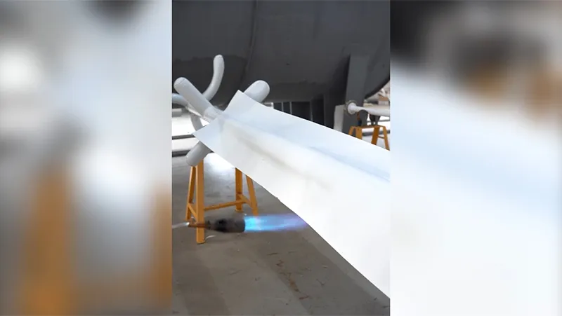 에나멜 코팅 표면의 PTFE 라이닝